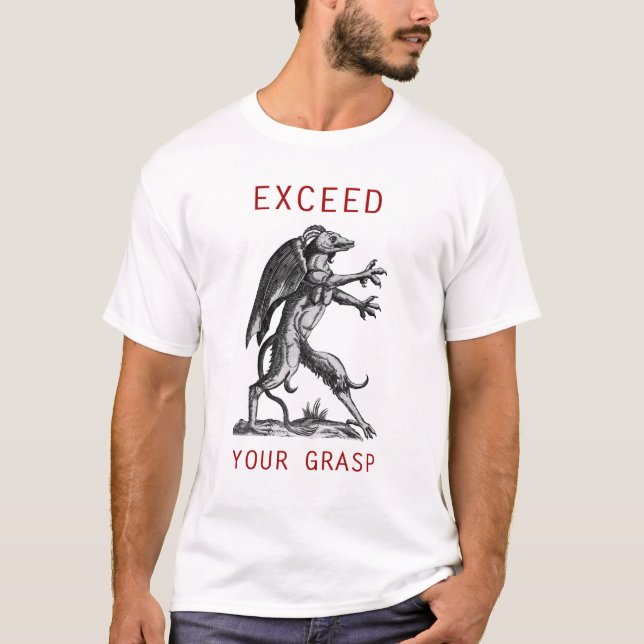Übersteigen Sie Ihre Reichweite T-Shirt (Vorderseite)
