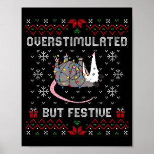 Überstimuliert aber festlich Ssum Weihnachten Häss Poster