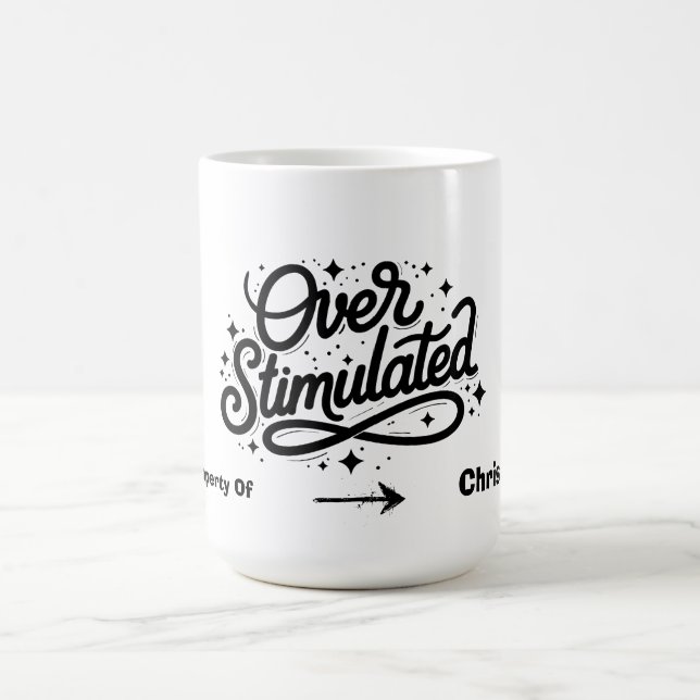Überstimulierte Angst Introvertierter Persönlicher Kaffeetasse (Mittel)