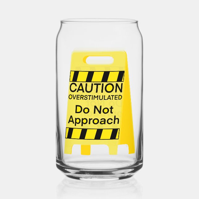 Überstimulierte Glasdose Dosenglas (Vorderseite)