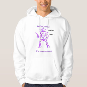 überstimulierter Cowboy-Frosch Hoodie