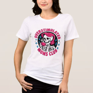 Überstimulierter Mütter Club Design Neurodiverge Tri-Blend Shirt