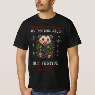Überstimuliertes aber festliches Possum Weihnachts T-Shirt
