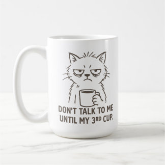 Überstunden Cat Tasse - "Sprich nicht mit mir bis 