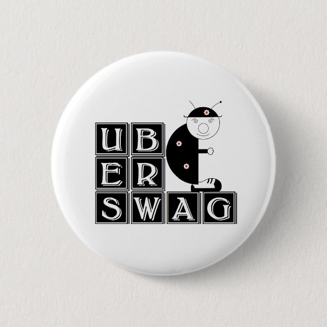 Uberswag ladybird Bernie Button (Vorderseite)