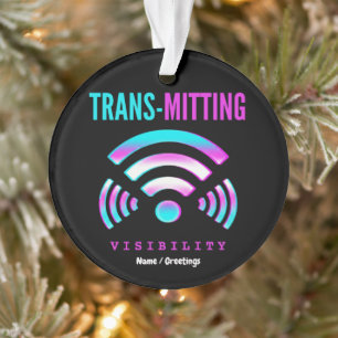 Übertragene Sichtbarkeit Moderner Fehler Transgend Ornament