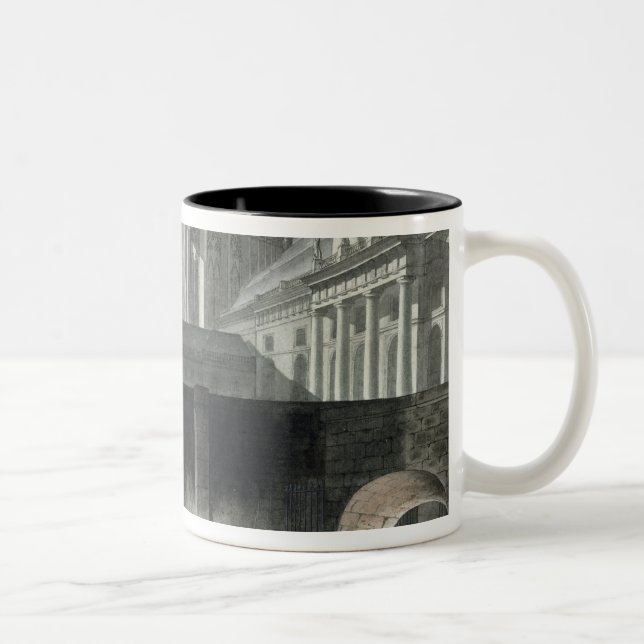 Übertragengefangene zum Conciergerie Zweifarbige Tasse (Rechts)