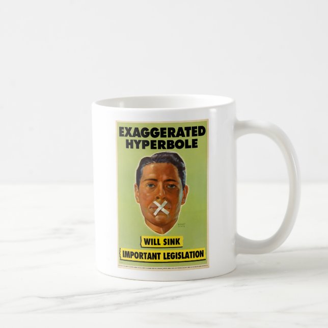 Übertriebene Hyperbel-Tasse Kaffeetasse (Rechts)