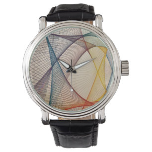 Überwachung der geometrischen Kunst Armbanduhr