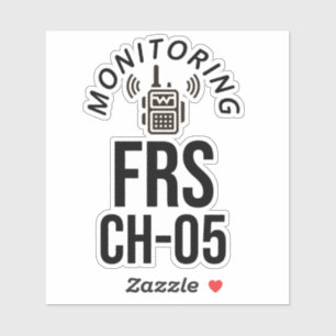 Überwachung des FRS-Kanals 5 Aufkleber