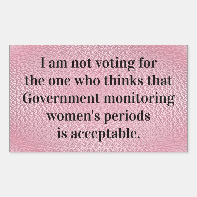 Überwachung durch die Regierung Rechteckiger Aufkleber (Vorderseite)