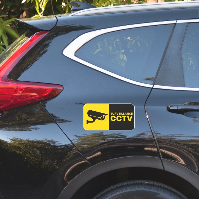 Überwachungs-CCTV-Logo - Bullet-Kamera Aufkleber (Auto Seite)