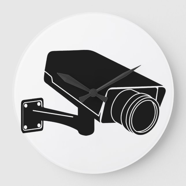 Überwachungskamera Große Wanduhr (Vorderseite)