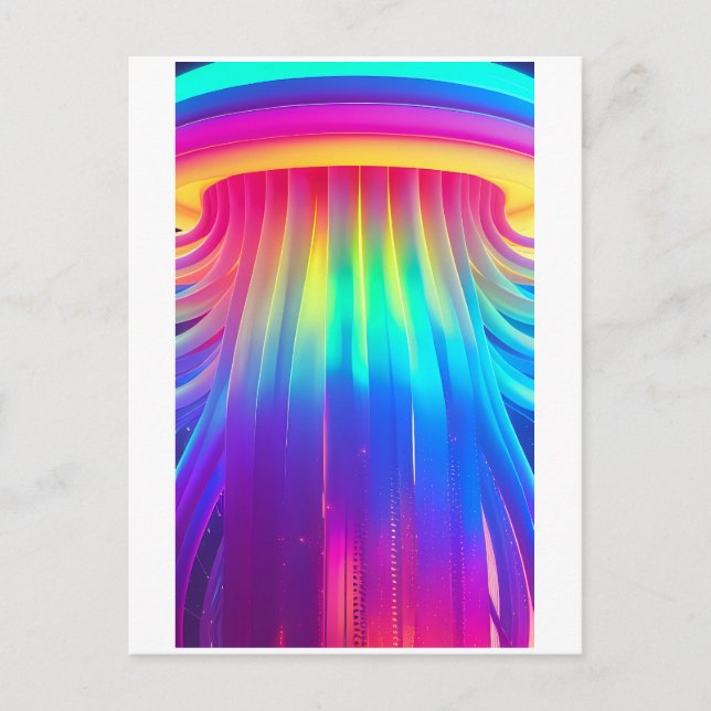 Überwältigt durch eine Kraft des technologischen D Postkarte (Vorderseite)