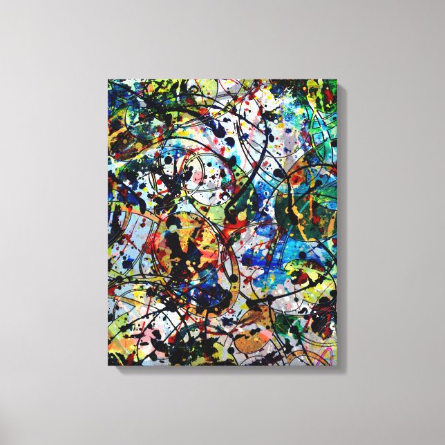 Überwältigt Teil 2 - Abstrakte Kunst Leinwanddruck (Vorderseite)