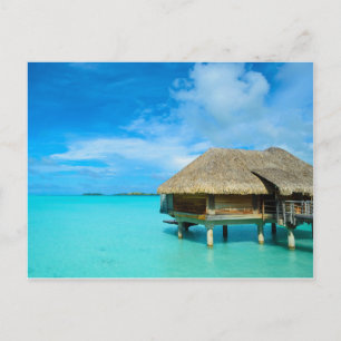 Überwasserbungalows Postkarte