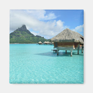 Überwasserresort auf Bora Bora Magnet