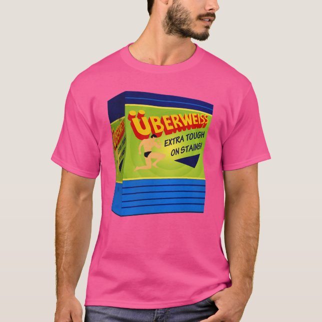 Uberweiss Waschmittel Retro T-Shirt (Vorderseite)
