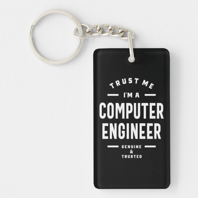 Überweisung für den Arbeitsplatz eines Computering Schlüsselanhänger (Vorderseite)