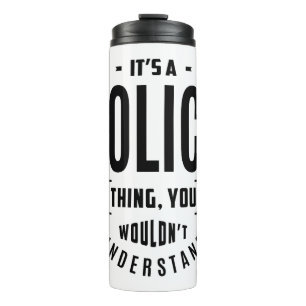 Überweisung für Polizeiarbeit Thermosbecher