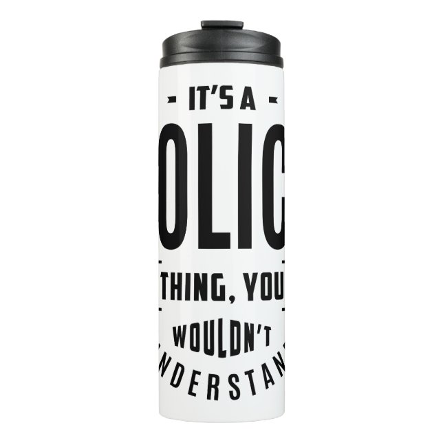 Überweisung für Polizeiarbeit Thermosbecher (Vorderseite)