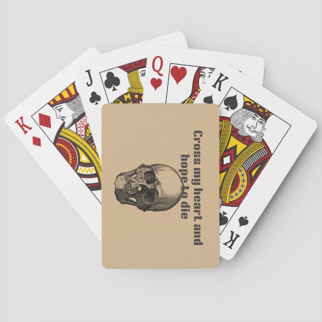 Überwinden Sie mein Herz und hoffen Sie, klassisch Spielkarten (Rückseite)