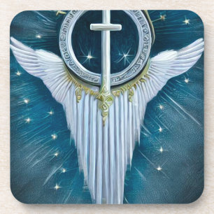 Überwinden von Flügeln Getränkeuntersetzer