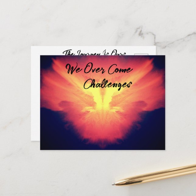 Überwindung eines Verlustes eines Begleiters oder  Postkarte (Vorderseite/Rückseite Beispiel)