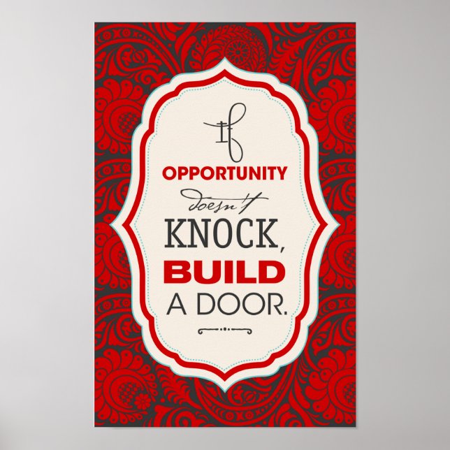 Überwindung von Hindernissen für motivierende Zita Poster (Vorne)