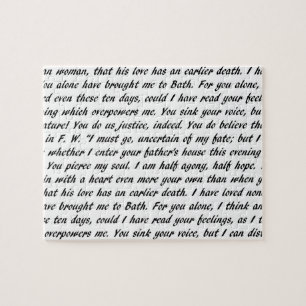 Überzeugungs-Text Puzzle