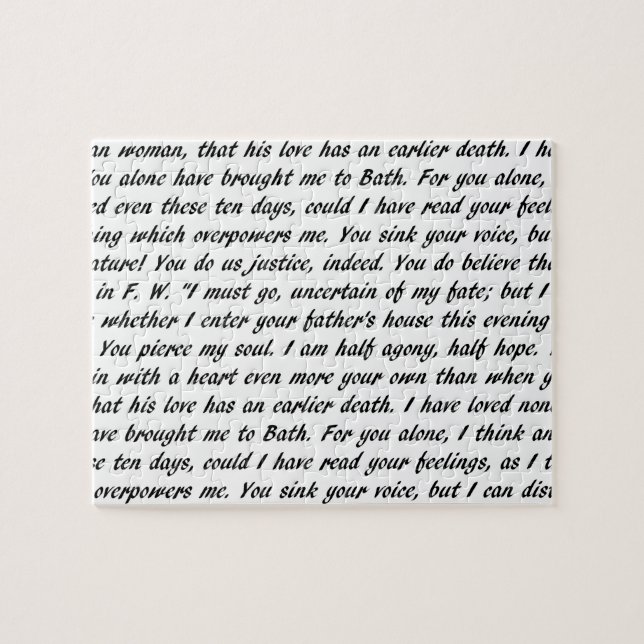 Überzeugungs-Text Puzzle (Horizontal)