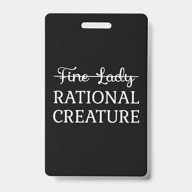 Überzeugungskraft Jane Austen - Rational Creature  Ausweis (Vorderseite)