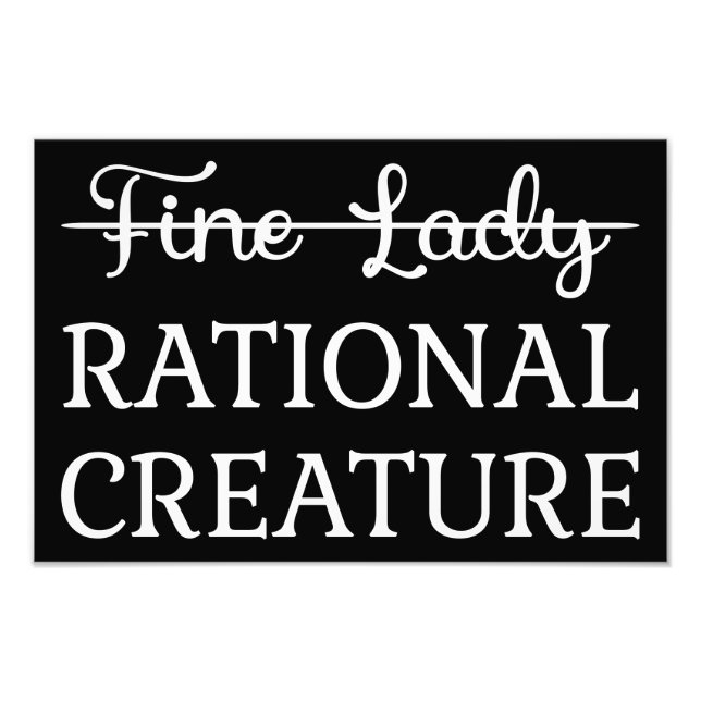 Überzeugungskraft Jane Austen - Rational Creature  Fotodruck (Vorne)