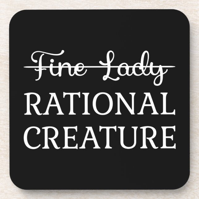 Überzeugungskraft Jane Austen - Rational Creature  Getränkeuntersetzer (Vorderseite)