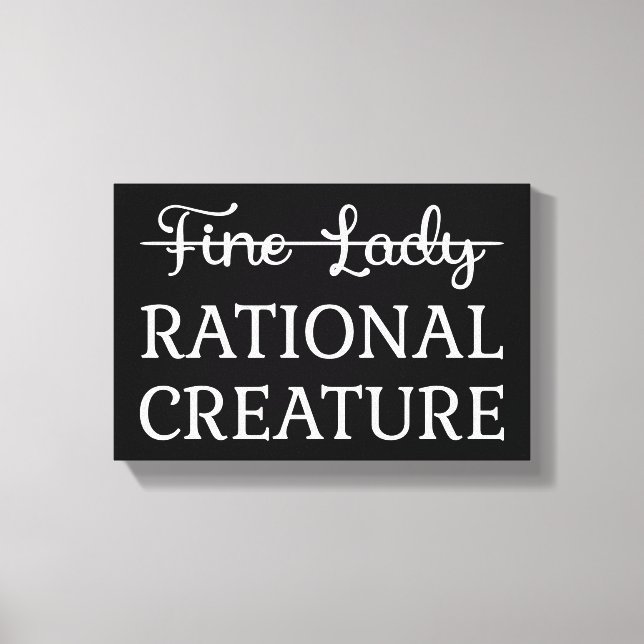 Überzeugungskraft Jane Austen - Rational Creature  Leinwanddruck (Vorderseite)