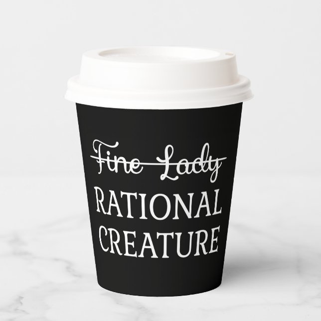 Überzeugungskraft Jane Austen - Rational Creature  Pappbecher (Vorderseite)