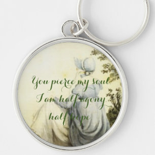 Überzeugungslinie für Jane Austen Portrait Compact Schlüsselanhänger