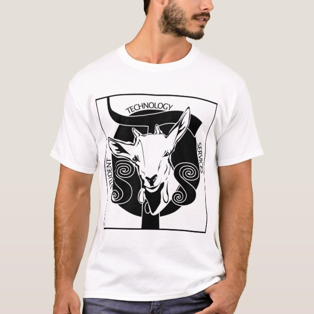 Überziehschutzanlagen-Ziegen-Logo T-Shirt (Vorderseite)