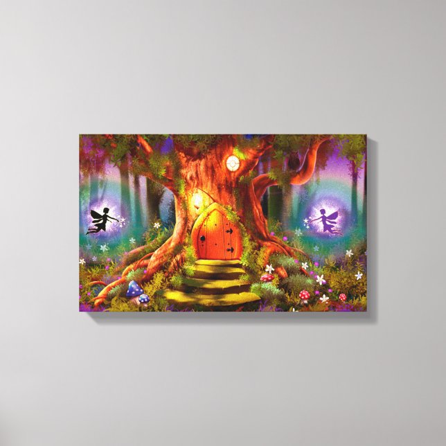 überzogene Leinwand Der Zauberbaum (Vorderseite)