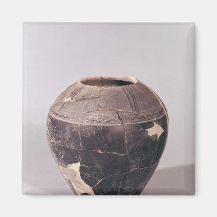 Überzug-Vase verziert mit wallend Linien Magnet