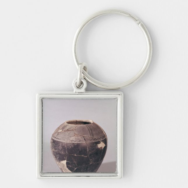 Überzug-Vase verziert mit wallend Linien Schlüsselanhänger (Vorne)