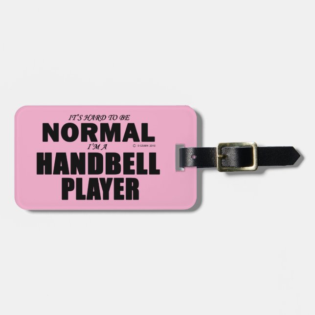 Üblicher Handbell-Player-Gepäckanhänger Gepäckanhänger (Vorderseite horizontal)