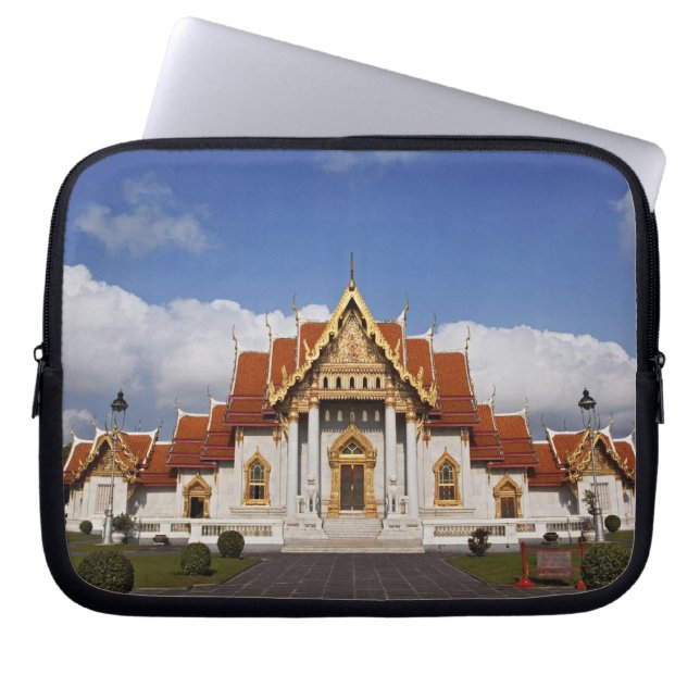Ubosot Hall or Bot, Wat Benchamabophit, Bangkok Laptopschutzhülle (Vorderseite)