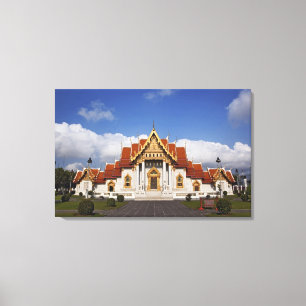 Ubosot-Halle oder Bot, Wat Benchamabophit, Bangkok Leinwanddruck