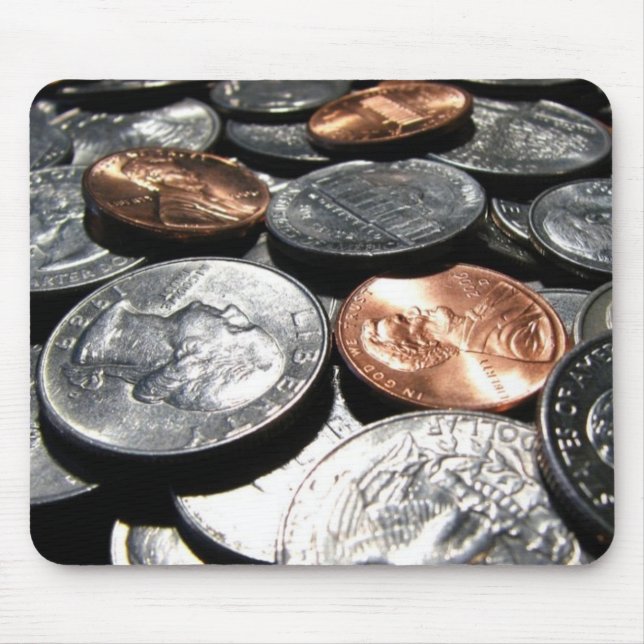 Übriges Kleingeld Mousepad (Vorne)