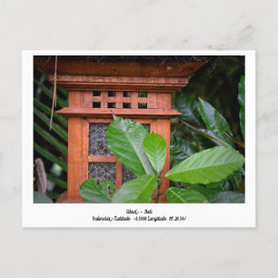 Ubud - Bali, Indonesien Reisen Feiertagspostkarte