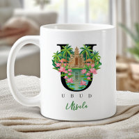 Ubud Bali Monogramm Buchstabe U Personalisiertes G