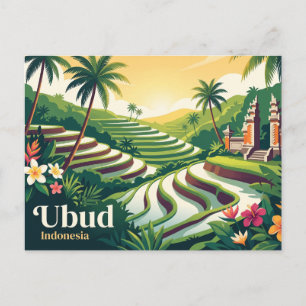Ubud Indonesien Postkarte