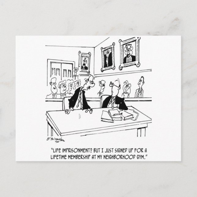 Übung Cartoon 5311 Postkarte (Vorderseite)