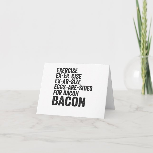 Übung Ex-Er-Größe Ex-Er-Größe Eier sind lustige Ym Dankeskarte (Vorderseite)